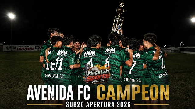 Apertura 2026: Avenida con un gol desde el vestuario le gan&oacute; a Racing y grit&oacute; Campe&oacute;n en Sub20