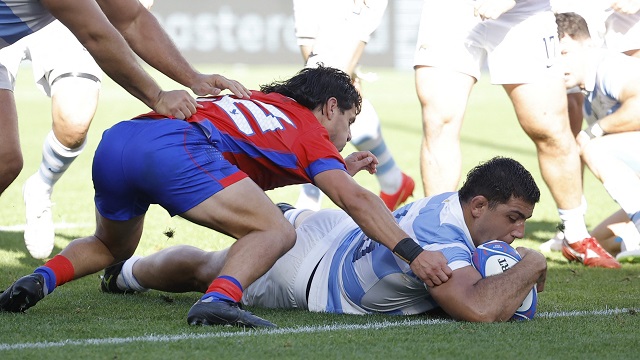 Los Pumas mostraron las garras y golearon a Chile 59-5 en el Mundial