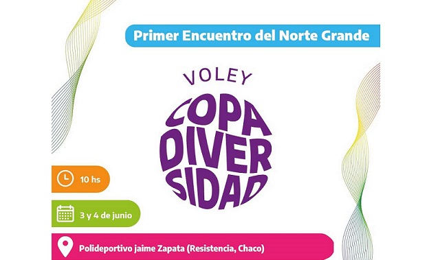 Vóley: El primer encuentro de la Copa Vóley Diversidad será en Chaco este fin de semana