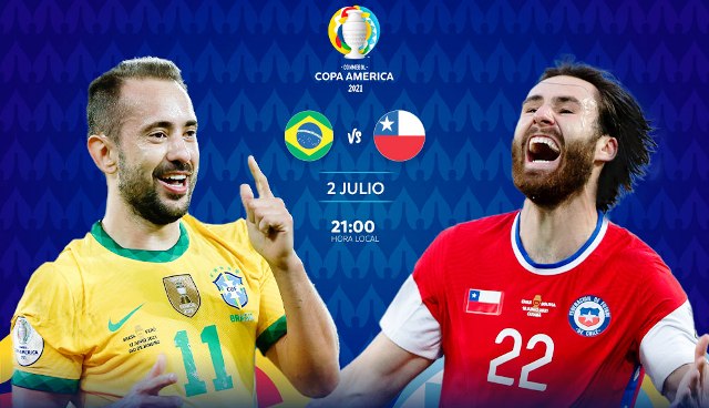 Brasil juega ante Chile por un lugar en semifinales