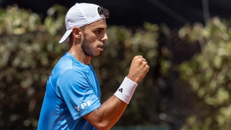 Cerúndolo abrió la serie de Copa Davis ante Kazajistán con un triunfo