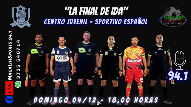 Este domingo en Santa Sylvina, Juvenil y Sportivo se enfrentan por la final de ida del clausura de Afoch