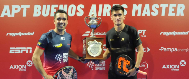 Pádel: Britos y Barrera reinan en la cancha de River Plate