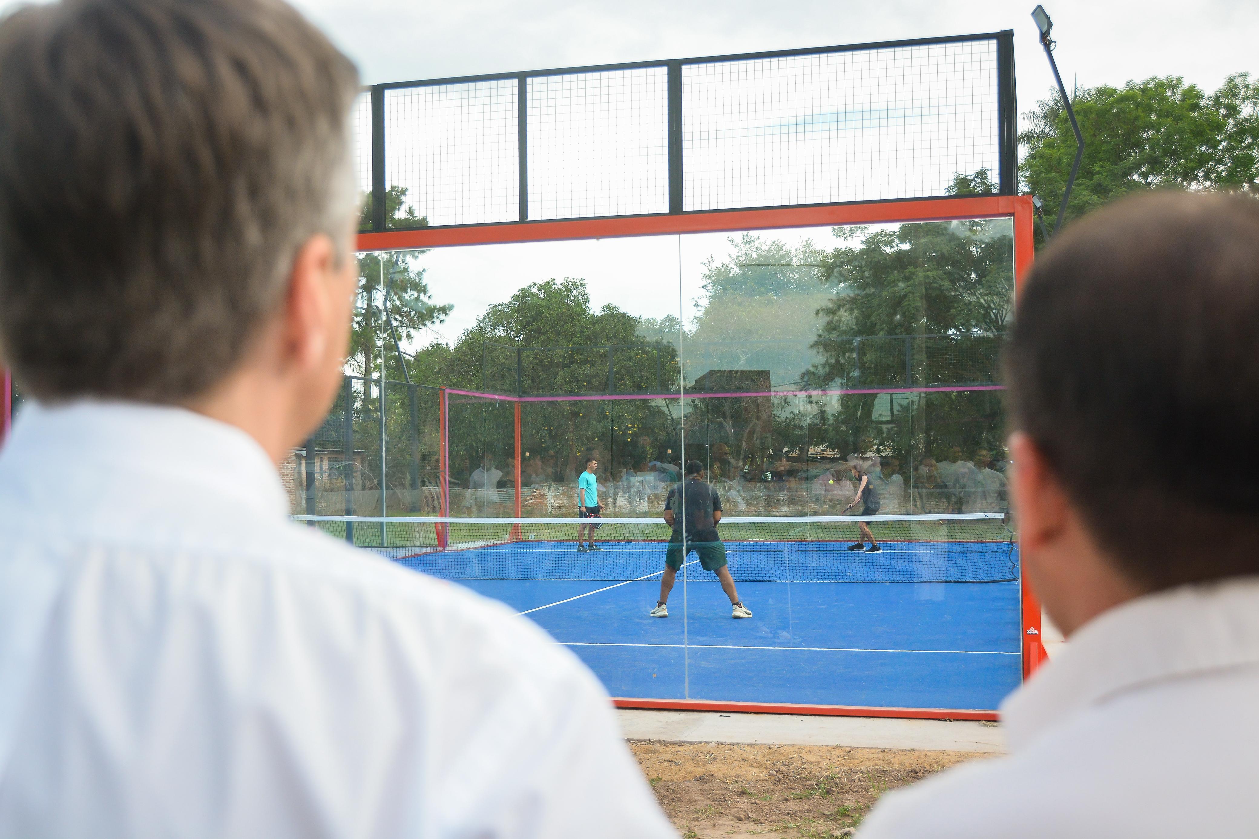 PRESIDENCIA ROCA YA TIENE SU PRIMERA CANCHA DE P&Aacute;DEL EN EL MARCO DEL 141&deg; ANIVERSARIO*