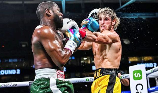 Floyd Mayweather no pudo vencer al youtuber Logan Paul en una pelea inédita
