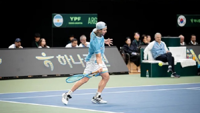 Copa Davis: Argentina perdi&oacute; la serie 3-2 ante Corea del Sur y deber&aacute; jugar el repechaje para no descender