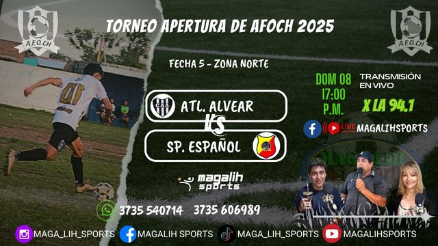 Apertura 2025: Alvear recibe a Español en un duelo clave para ambos