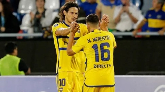 Con golazo de Cavani, Boca se lo dio vuelta a Sportivo Trinidense y da pelea en la Copa Sudamericana