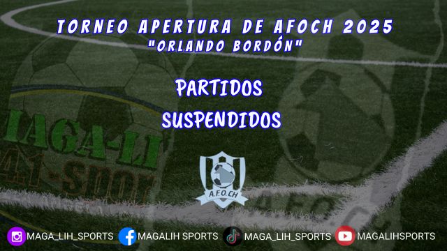 Sin fútbol de Afoch el fin de semana y con varios encuentros a reprogramar