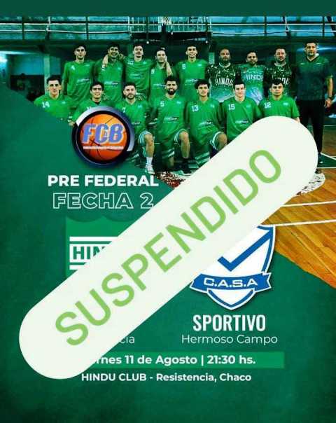 Pre-Federal 2023: Hindú Club y Sportivo Argentino suspendido por casos de Covid 19