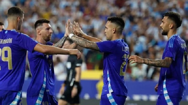 Argentina goleó a Guatemala y llega afilado a la Copa América