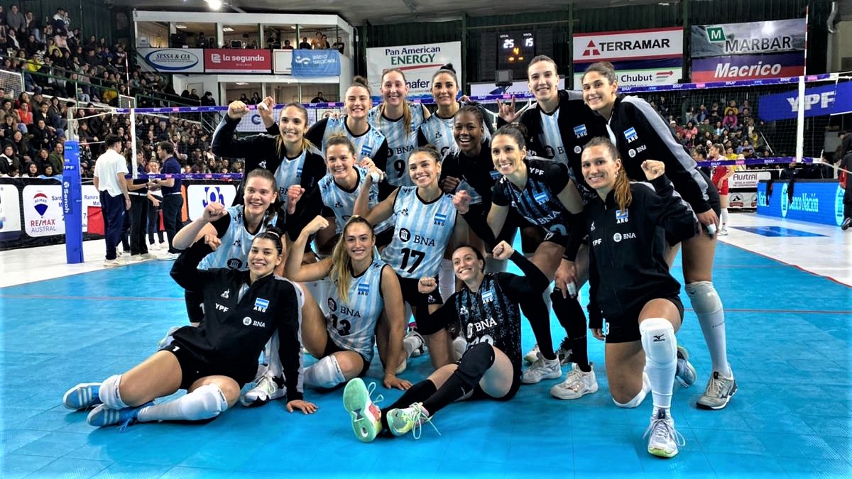 Vóley: Las Panteras le ganaron a Perú en el tercer amistoso de la gira por Chubut