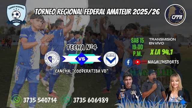 #TRFA2025 - Coope recibe a Comercio, por la fecha 4 de la "Zona 10" 