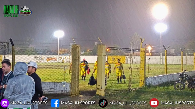 Veteranos +40: Comercio lo ganaba pero el temporal obligó la suspensión del encuentro