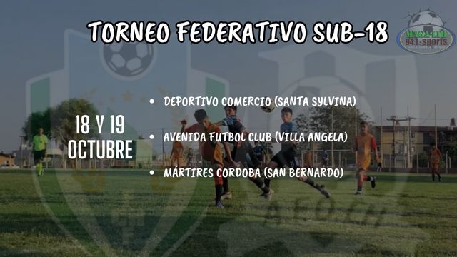 Federativo Sub18: Este 18 y 19 arranca el Federativo de Clubes, Afoch tiene 3 representantes