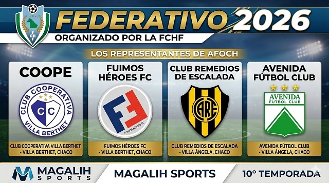 Federativo 2026: Afoch postul&oacute; a sus representantes para la 22&deg; edici&oacute;n del torneo