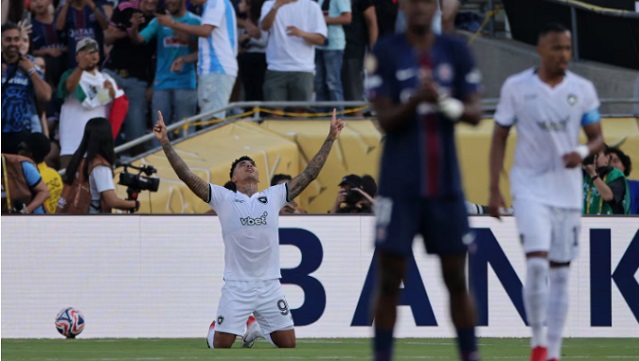 Botafogo dio el batacazo del Mundial de Clubes tras vencer al PSG y es nuevo líder del Grupo B