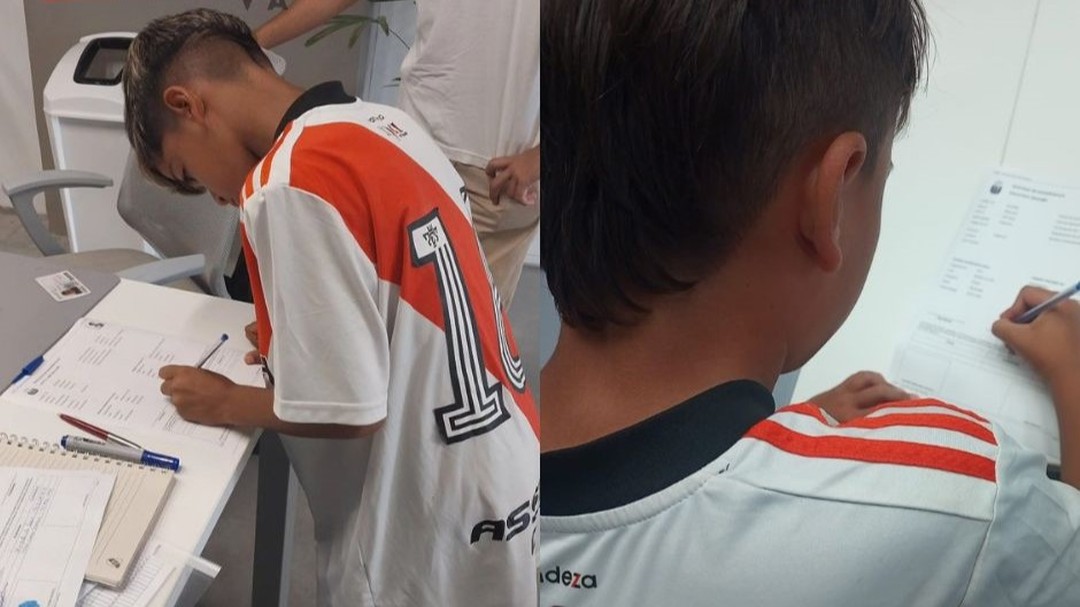 Los Villangelenses Benja y Amir sellaron su vínculo contractual con River Plate