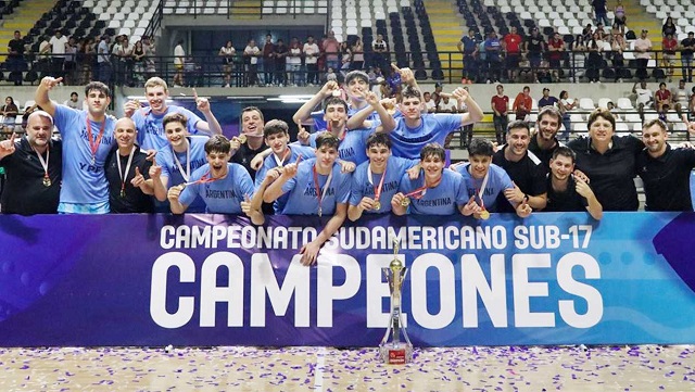 Arentina Campeón Sdamericano U17 con el Chaqueño Jorge Díaz Gimenez