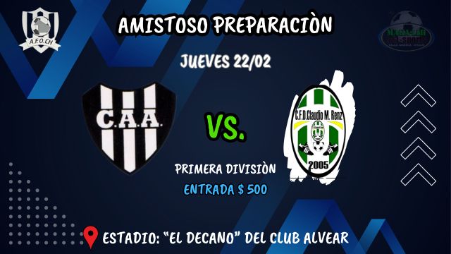 Amistoso - Este jueves Alvear recibe en su estadio a Matías Renz