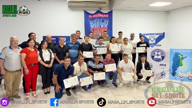 Santa Sylvina: La Escuela de T&eacute;cnicos Deportivos del Deportivo Comercio entreg&oacute; Certificados del 1&deg; A&ntilde;o