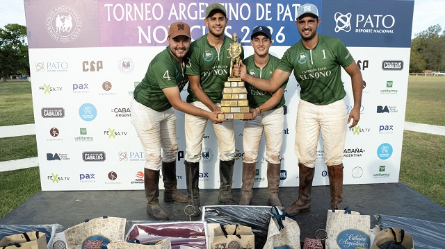 Pato:  El Cencerro - El Nono se consagr&oacute; Campe&oacute;n del Torneo Nacional de Novicios