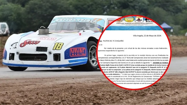 Zonal de Automovilismo: llegó la respuesta de las autoridades de la Fchad a los pilotos