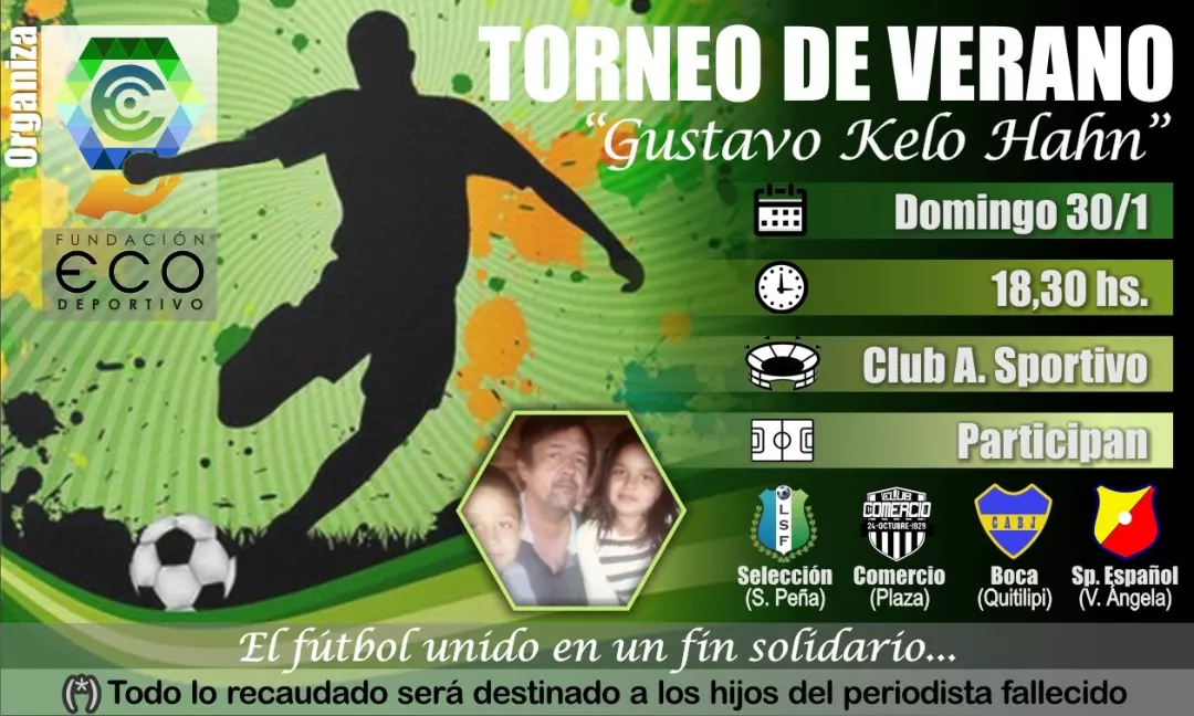 Sáenz Peña: Torneo de verano solidario en Sportivo