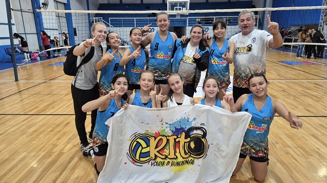 Vóley: Orito le ganó a Alvear la final de la "Copa de Oro" del 2° Gran Prix Sub12 jugado en Comercio de Santa Sylvina