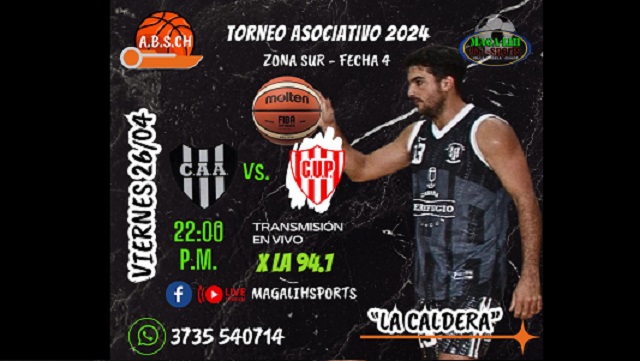 Asociativo de Básquet 2024 - Atlético Alvear va por la recuperación ante su clásico rival