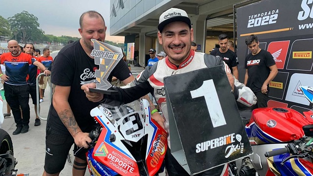 Motociclismo: Tras su exitoso debut en la categoría Súper Bike Brasil, el chaqueño Gandola estudia opciones para el 2023
