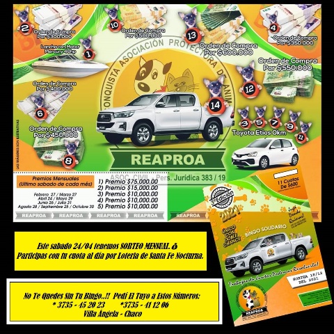 Bingo de Unión Villa Dora - Una Villangelense premiada en el Sorteo del día sábado 24 de abril