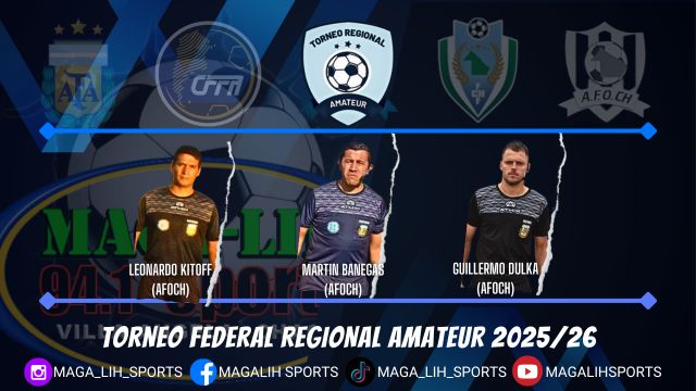 TRFA 2025/26: Se conocieron los &aacute;rbitros para la &uacute;ltima fecha de la fase de grupos