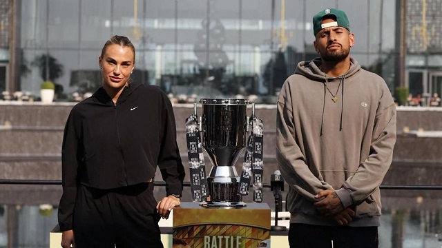 Tenis: Nick Kyrgios se qued&oacute; con la &ldquo;Batalla de los Sexos&rdquo; ante Aryna Sabalenka