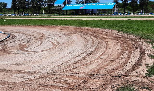 Destruyeron el trazado del Kartódromo del Club Deportivo Comercio de Santa Sylvina 